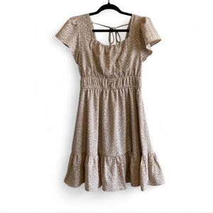 Altar’d State Tan Leopard Print Dress Size Small!